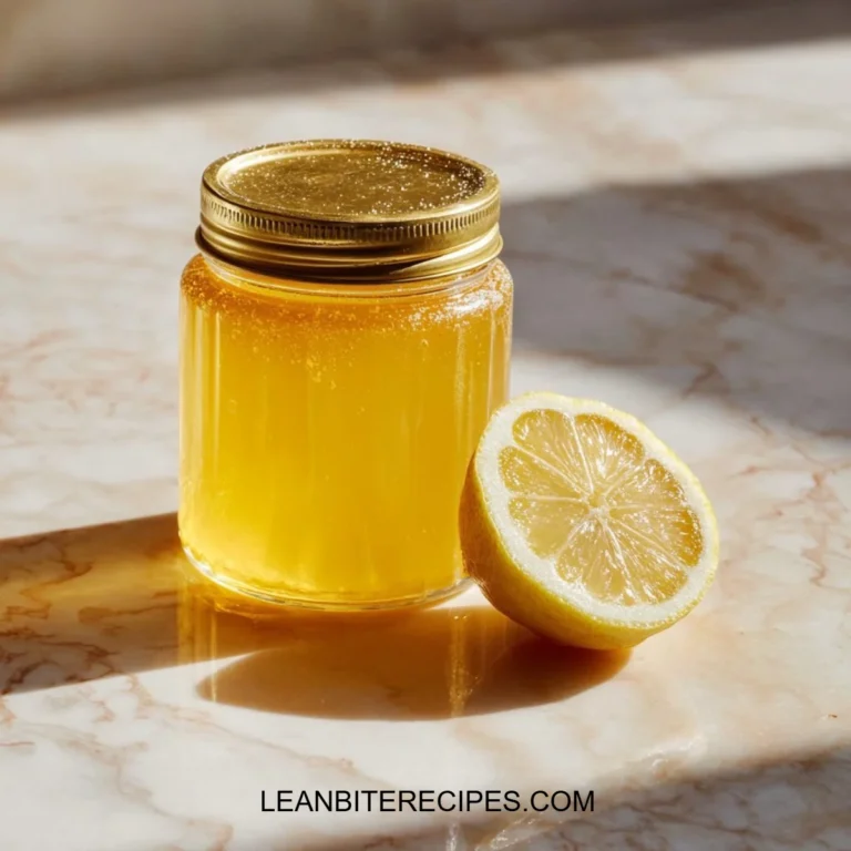 3-Ingredient gelatin recipe for weight loss served in a clear bowl
