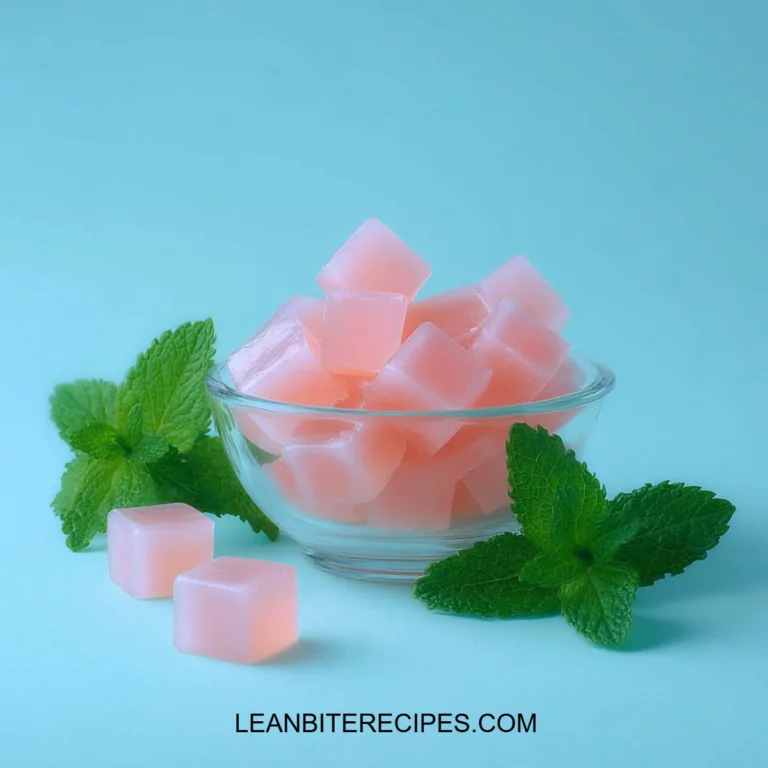 Classic Pink Strawberry Gelatin dessert in a bowl with fresh strawberries