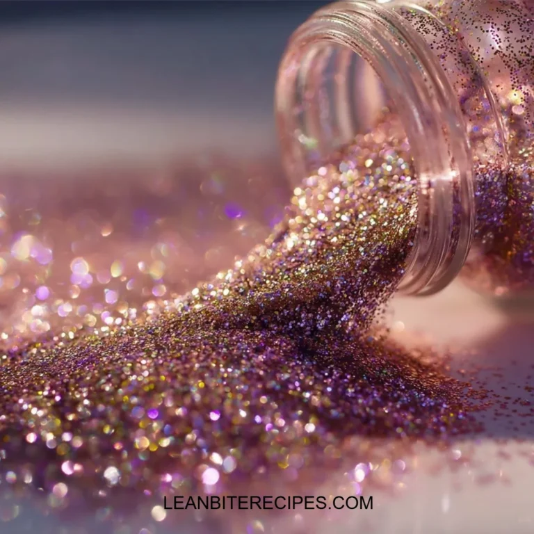 Colorful edible gelatin sequins for decorating desserts and cakes.
