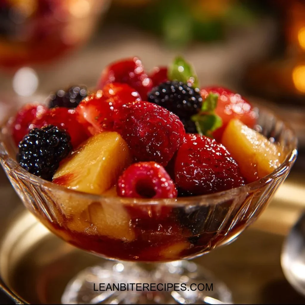 Colorful servings of fruit juice gelatin dessert made with fresh fruit flavors.