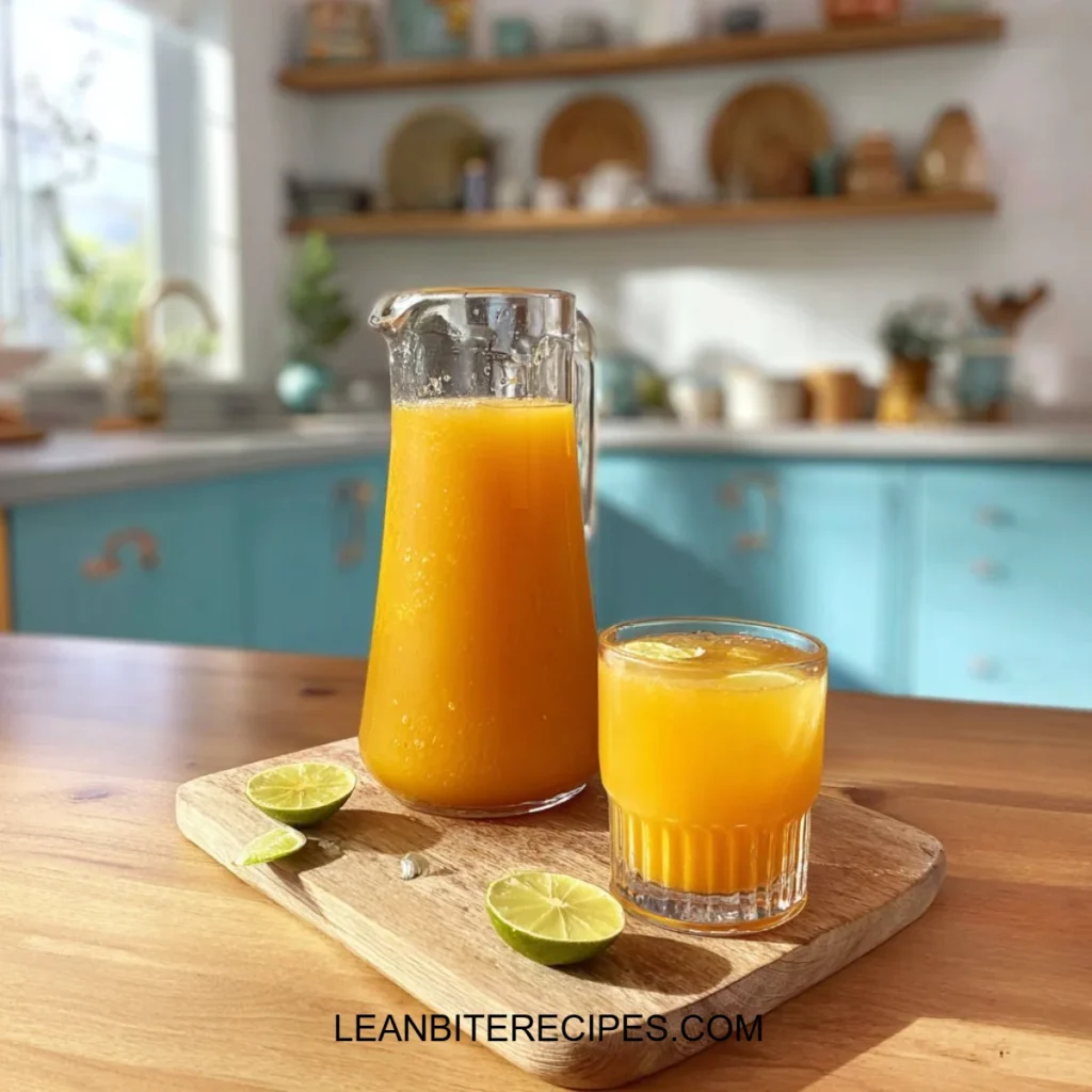 Jamu recipe for Indonesian turmeric ginger drink served in a glass