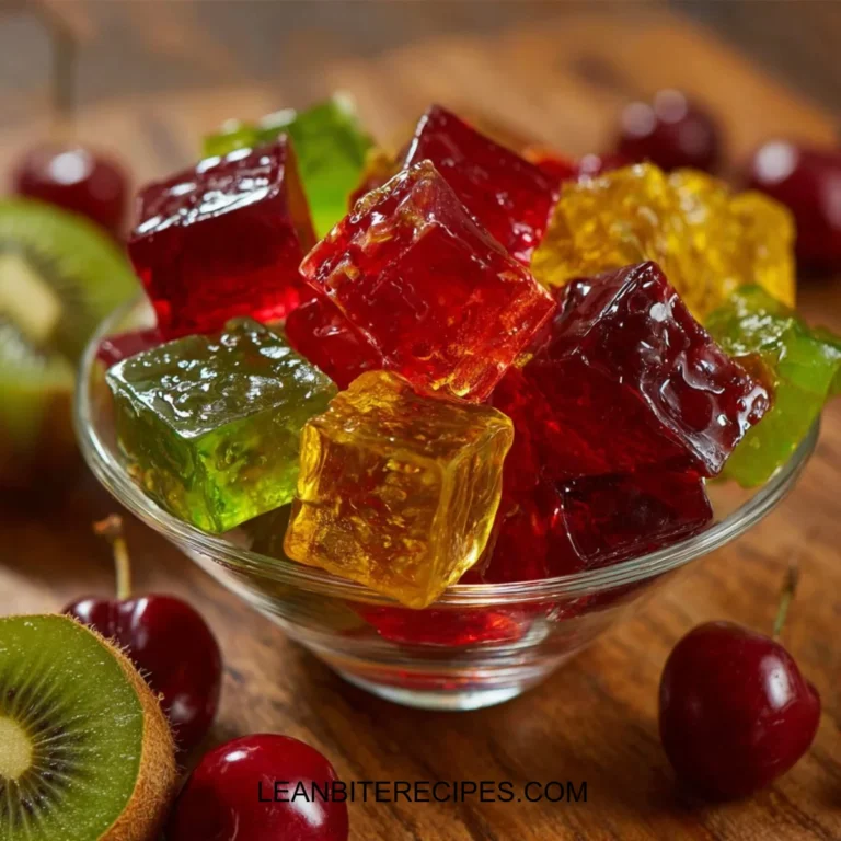 Homemade vegan jelly made with agar-agar, served in a dish.